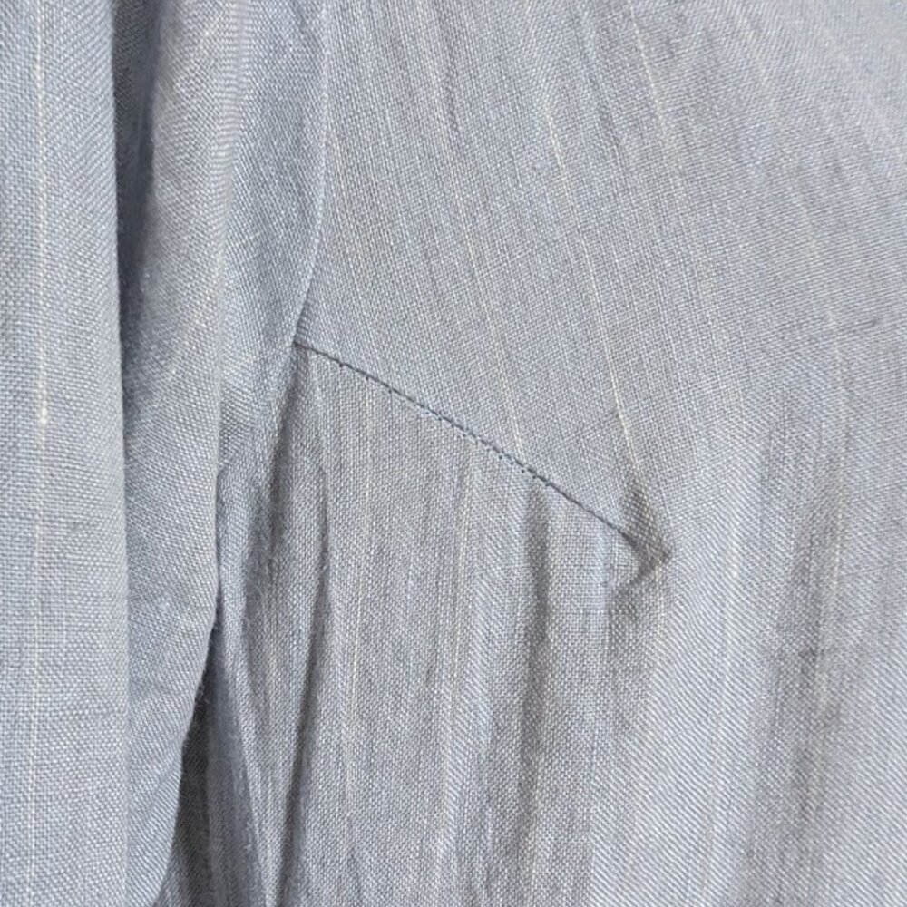 Pyne & Smith no. 14 in Academy Blue Pinstripe, size XS - Picture 5 of 9